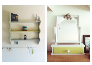 I was very excited to get myDIY on the next day and put these newly refreshed pieces in their new homes